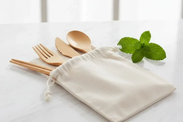 Bamboo Travel Cutlery Set