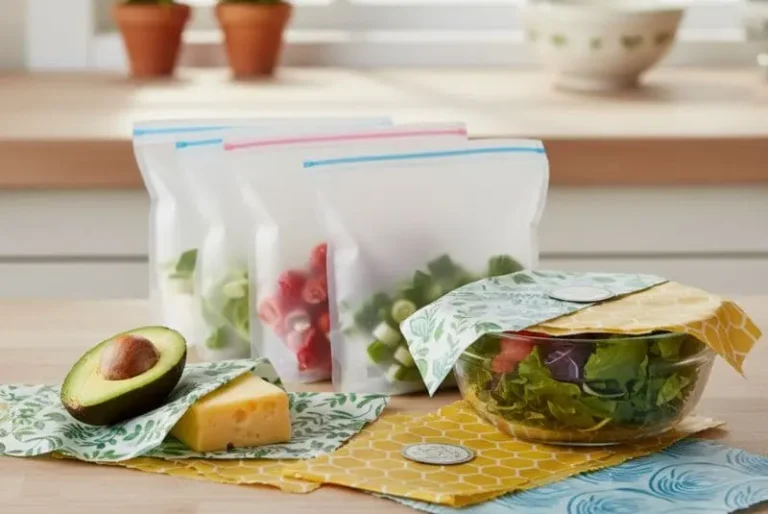Reusable Beeswax Food Wraps or Reusable Silicone Food Bags